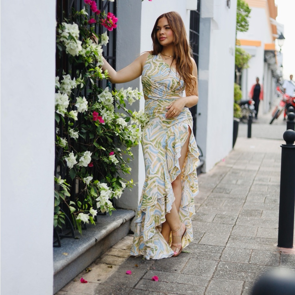 Elegant Multicolor Maxi Dress